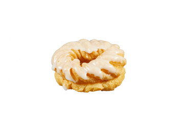 French cruller isolated on white or transparent png