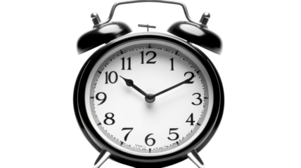 A Classic Alarm Clock with Bells on Top Ideal for Vintage Home Decor and Time Management.