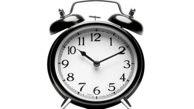 A Classic Alarm Clock with Bells on Top Ideal for Vintage Home Decor and Time Management.