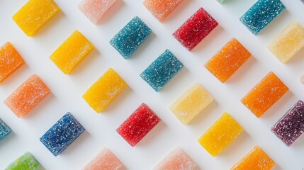 Colorful Array of Delightful Fruit Jellies