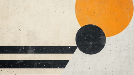 Mid Century Modern Abstract Art Print 