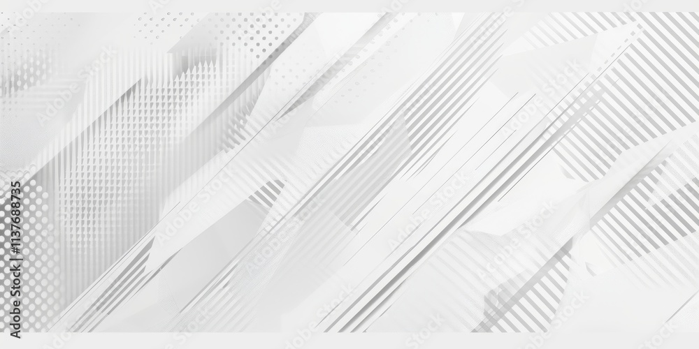 Poster abstract white background with a hexagonal shape and a shadow effect for a technology concept. white