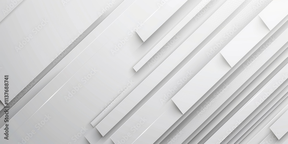 Poster abstract white background with a hexagonal shape and a shadow effect for a technology concept. white