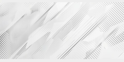 Naklejka premium Abstract white background with a hexagonal shape and a shadow effect for a technology concept. White paper, 3D rendering illustration. Modern website banner logo, diagonal lines for copy space