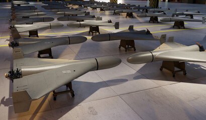 Long-range strike drone factory