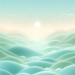 Fototapeta premium A mint pastel color background image