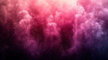 Obraz premium Vibrant Cosmic Background with Dust and Stars in Pink and Purple Hues