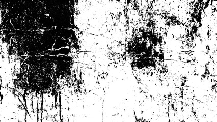 Grunge black and white urban vector texture. design brush strokes. Overlay texture. Faded black-white dyed paper texture. Sketch grunge design. Use for poster, cover, banner, mock-up, stickers layout.