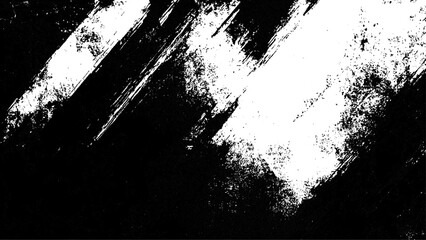 Fototapeta premium Grunge black and white urban vector texture. design brush strokes. Overlay texture. Faded black-white dyed paper texture. Sketch grunge design. Use for poster, cover, banner, mock-up, stickers layout.