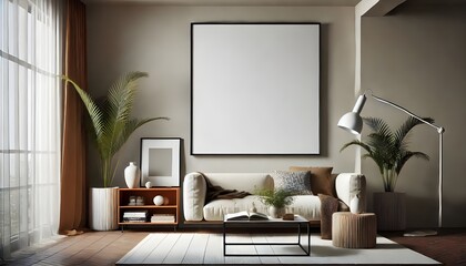 Luxurious Living Room with Velvet Sofa and Gold Accents