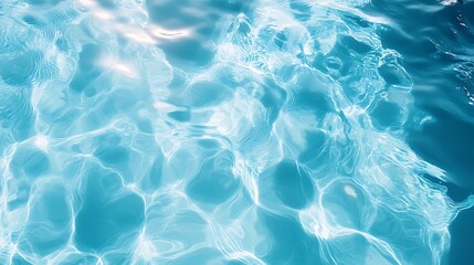 Obraz premium Light blue water texture with gentle ripples brig abstract background