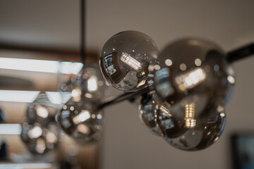 Modern round interior lamp design with LED lights