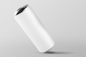 Soda can png mockup, transparent beverage packaging