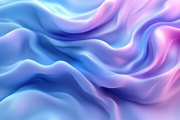 Obraz premium Abstract Flowing Waves Blend Smoothly with Pastel Colors