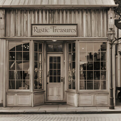 Aged Elegance: The Rustic Treasures Shop







