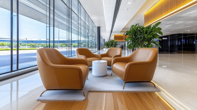 Modern Airport Lounge Seating Area | Modern minimalism