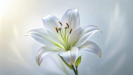 Minimalist Lily Flower Photography: Elegant White Lilies, Simple Background, Close-Up Blooms, Pure White Lily,  Stunning Lily Images, Beautiful Lily Pictures