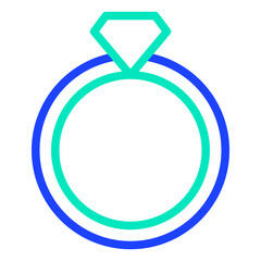 Wedding ring Vector Icon Design Illustration