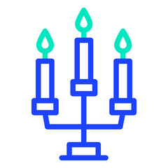 Candle Vector Icon Design Illustration