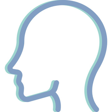 recommend clip art: Simple vector icon human head