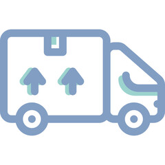 Simple vector icon truck, delivery
