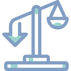 Simple vector icon scales of justice