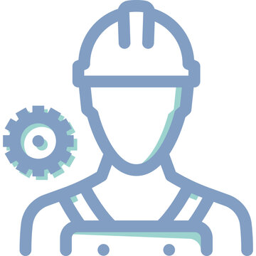 recommend clip art: Simple vector icon worker, repair