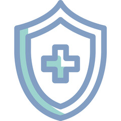 Simple vector icon health protection