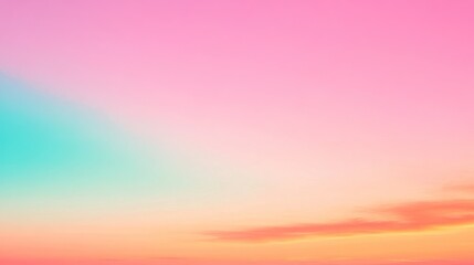 Pastel Sky Hues Gradient Colorful Sunset