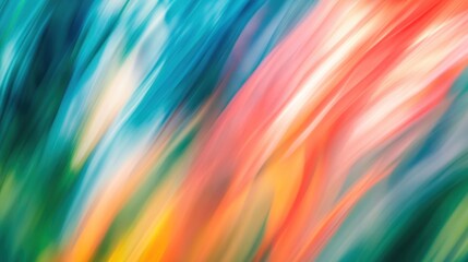 Abstract Diagonal Streaks Of Vibrant Color Hues