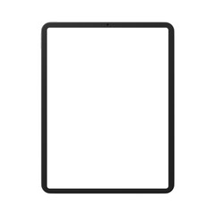 3D rendering png tablet, digital device on transparent background
