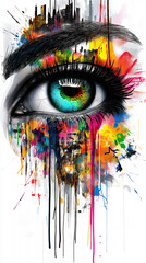 abstract background with eye