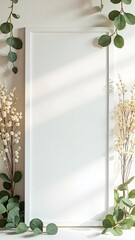 frame with flowers