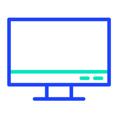 Monitor Vector Icon Design Illustration