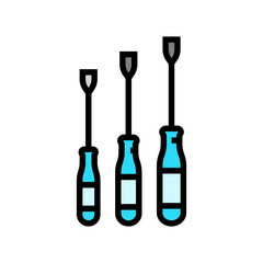 screwdrivers car repair tool color icon vector. screwdrivers car repair tool sign. isolated symbol illustration