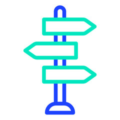 Signpost Vector Icon Design Illustration