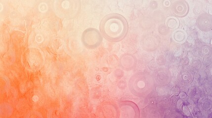 Abstract Orange Purple Circular Pattern Design