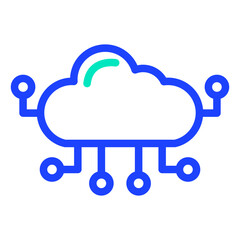 Cloud computing Vector Icon Design Illustration