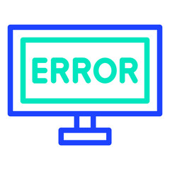 Error Vector Icon Design Illustration