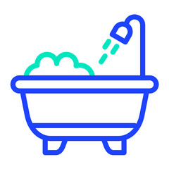 Bathtub Vector Icon Design Illustration