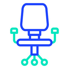 Desk chair Vector Icon Design Illustration