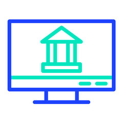 Online banking Vector Icon Design Illustration