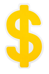 Obraz premium Dollar sign paper craft illustration icon design sticker