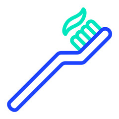 Fototapeta premium Toothbrush Vector Icon Design Illustration