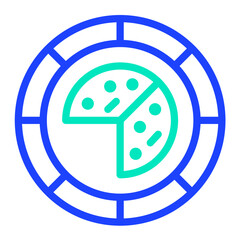 Disposable plate Vector Icon Design Illustration