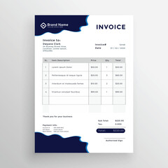 business invoice template