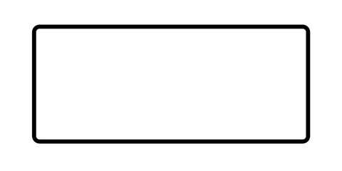 Rectangle frame png sticker, transparent background