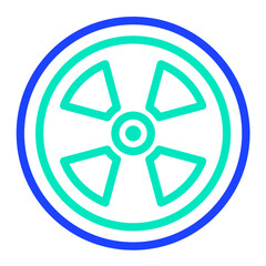 Fototapeta premium Nuclear Vector Icon Design Illustration