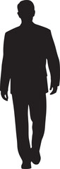 A black person silhouette design icon logo illustration isolated on white background