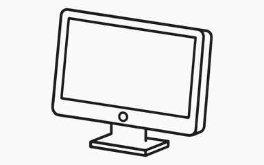 Monitor line icon